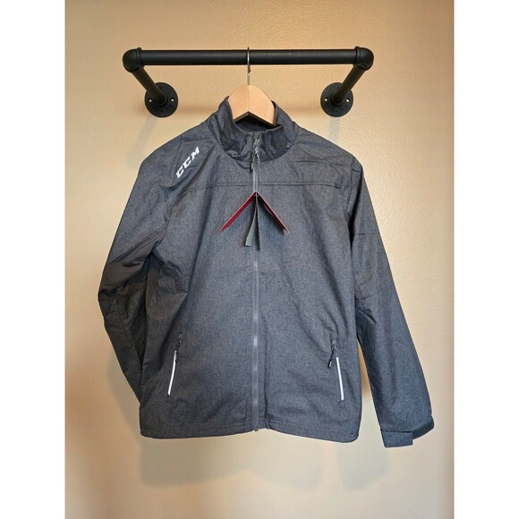 CCM tactical cool youth grey warm up jacket NWT (hockey jacket) size lar… - Picture 9 of 12